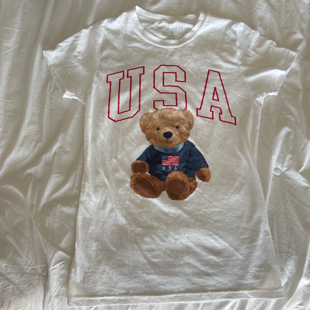 Grayson Threads White Tee with Red Graphic